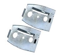 Lot de 2 plaques de Protection for Guide-chaîne, compatibles avec Les tronçonneuses 50, 51, 55EU1 et 55EPA. Référence OEM : 503152101, 503 15 21-01
