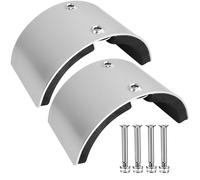 Lot de 2 plaques de rechange pour cloison sèche - Plaques courbées en alliage d'aluminium - Échasses métalliques - Kit d'accessoires pour pieds sur échasses