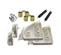 Lot de 2 plaques de recouvrement pour lave-vaisselle avec charnière à visser assortie