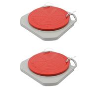 Lot de 2 plaques de réglage de la charge de l'essieu à 360° avec blocs de transition, coussinets de pression, plateau tournant spécial pour berlines, SUV, camions, fourgonnettes, véhicules utilitaires