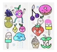 Lot de 2 plaques de tatouage Snacks Joyeux - Rico Design(...) - Snacks Joyeux