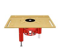 Lot de 2 plaques d'insertion de table de routeur en alliage d'aluminium avec base de levage de 47 mm pour moteurs de 63, 8 à 65 mm de diamètre, machine de gravure, bancs de (Set of 4)