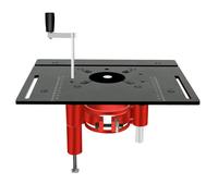 Lot de 2 plaques d'insertion de table de routeur en alliage d'aluminium, planche rabattable de fraisage du bois avec base de levage de 47 mm pour moteurs de 63,8 à 65 mm de diamètre, machine à graver,