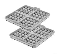 Lot de 2 plaques gaufrées en silicone pour friteuse Cosori 6 2 L, compatibles avec les modèles NA229 NA230 AF181 AF141, non pour un nettoyage simple (gris)