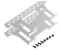 Lot de 2 plaques latérales en métal pour pédales coulissantes 1/10 Crawler SCX10 90046 90047 4WD TF2 - Pièces de mise à niveau accessoires de marchepied pour camions et voitures