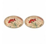 lot de 2 plaques mélamine Sea Life ovales - 24 x 15 cm