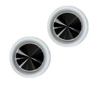 Lot de 2 plaques passives en caoutchouc de 65 mm pour radiateurs de basses Woofer Vibrations Membrane passive Radiateur Auxiliaires Vibrations Plaques de basses Haut-parleurs Réparation