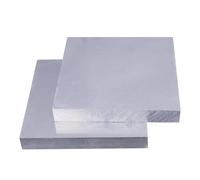 Lot de 2 plaques rectangulaires en alliage d'aluminium 6061 T6 de 1 mm d'épaisseur, avec film protecteur, for l'artisanat et l'industrie.(50x50x1mm)