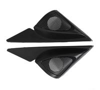 Lot de 2 plaques triangulaires en plastique noir pour haut-parleurs de klaxon, tweeter pour Mazda 6 M6 2008-2013 Moulure extérieure de garniture de portière