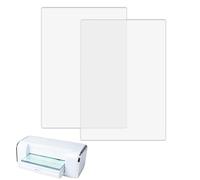Lot de 2 plaquettes de découpe compatibles avec machine de découpe BSP & BS Switch Plus, plaques de découpe en plastique polycarbonate transparent, plaques de découpe pour gaufrage et travaux manuels