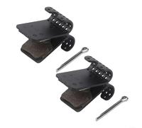 Lot de 2 plaquettes de frein conçues pour LTWOO pour R9 et pour R7 freins à disque hydrauliques avec fibres composites de cuivre et fonctions de refroidissement efficaces (noir)
