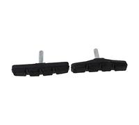 Lot de 2 plaquettes de frein silencieuses en caoutchouc V Brake Pièces de vélo Équipement B Accessoires de vélo Accessoires de cyclisme pour homme et femme Poignée de route Chaîne de volant d'inertie