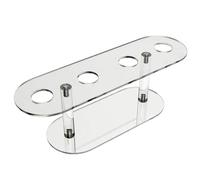Lot de 2 plateaux à 4 trous pour cornet de crème glacée, présentoir à sushis, présentoir à desserts, pour mariage, fête, décorations d'anniversaire, vitrine de friandises
