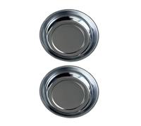 Lot de 2 plateaux à outils de 7,6 cm, 10,2 cm, 15,2 cm, pour garder vos espaces de travail bien rangés avec une construction en acier inoxydable robuste