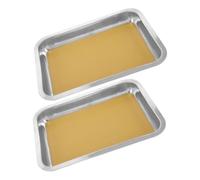 Lot De 2 Plateaux D'Anatomie De Dissection D'Échantillons De Dissection Scientifique De Laboratoire en Acier Inoxydable pour Dissection Kit De Dissection