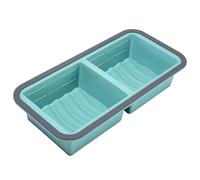 Lot de 2 Plateaux de Congélation en Silicone, Bac à glaçons avec Couvercle, moules à soupe, 500ml par Compartiment - Empilables, pour Soupe, Sauce et Préparation de Repas, Sauce 2 Cavités