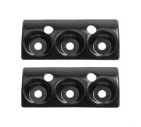 Lot de 2 plateaux de rabot en acier noir