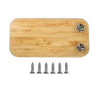Lot de 2 plateaux de table de bateau en bois massif avec 2 porte-gobelets, panneau de bureau rectangulaire amovible pour caravane, camping-car, bateau, yacht, bois massif fumigé avec revêtement de