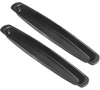 Lot de 2 plateaux d'égouttage pour barbecue George Foreman - Résistant à la chaleur - Grande capacité - Facile à nettoyer - Noir - 36,8 cm