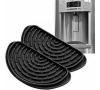 Lot de 2 plateaux d'égouttement réutilisables en silicone pour réfrigérateur Compatible avec Ge Whirlpool