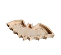 Lot de 2 plateaux d'Halloween - Non peints, durables, parfaits pour les fruits, les desserts et les steak, parfaits pour les fêtes d'Halloween, 36,1 x 32 x 1,8 cm KzW953 (B, taille unique)