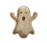 Lot de 2 plateaux d'Halloween - Non peints, durables, parfaits pour les fruits, les desserts et les steak, idéal pour les fêtes d'Halloween, 36,1 x 32 x 1,8 cm KzW953 (taille A, taille unique)