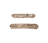 Lot de 2 plateaux en bois de bouleau marron, ficelle rouge brodée - Bloomingville, Pepe - 80x25x8 cm