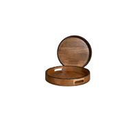 Lot de 2 plateaux en bois de manguier marron, carrés - Chehoma, Forest - 45x45x7 cm