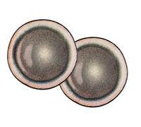 Lot de 2 plateaux en grès marron D32 Björn