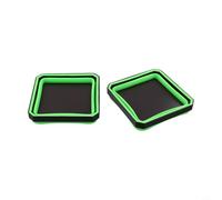 Lot de 2 plateaux magnétiques pliables en silicone pour petit matériel, organiseur extensible avec aimants puissants pour (vert)