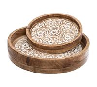 Atmosphera – Set de 2 plateaux Ritual – manguier