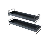 Lot de 2 Plateaux Wolga Noirs de Boltze