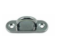 Docks - Lot de 2 Platines à Œil - Acier Inoxydable - 410 kg - Diamètre Fil 6 mm - Entraxe 17 mm - Dimensions Platine 60 x 20 mm - aux Normes de Sécurité