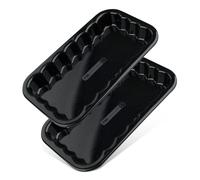 Lot de 2 plats à barbecue en acier émaillé 21 x 12 cm Barbecue FM Professional