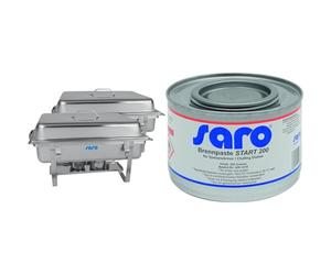 Lot de 2 Plats à Friction Elena + 4 pâtes combustibles Start 200