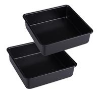 Lot de 2 Plats à Gratin Carrés Petit plat à Four Carrés Plat à Gratin | Four Moule à Brownie Plat Four Plaque Four Antiadhésifs, pour Gâteaux, Brownies, Lasagnes, Rôtis