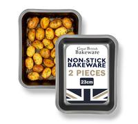 Lot de 2 plats à rôtir antiadhésifs de qualité supérieure 23 cm