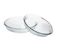 Pasabahce Plats ronds en verre Borcam 1690038 - Lot de 2 26+32 cm Transparent