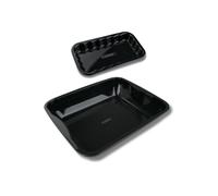 Lot de 2 plats de cuisson en acier émaillé 40 x 34 cm et 21 x 12 cm Barbecue FM Professional
