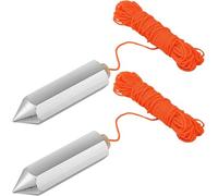 Lot de 2 plombiers hexagonaux en acier 790-8, 226,8 g en laiton et alliage d'acier pour construction, marteau de mesure, pendentif en métal, accessoires de construction