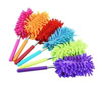 Lot de 2 plumeaux télescopiques Mop Dusters Extendable Duster Plumeaux à poussière longs extensibles Lavables Soft Dusting Remover Microfibre Duster Cleaner Telescopic Duster (couleur aléatoire)