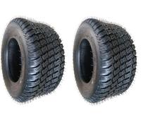 Lot de 2 pneus 15 x 6.00-6 Wave 15 x 6-6 pour tondeuse autoportée, déneigeuse, tracteur de pelouse, pneu de tondeuse à gazon, manteau 15 x 6-6, 15 x 6.00-6, pneu à gazon, manteau de pneu