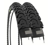 ECOVELO 2 Copertoni 16x1.75 (47-305) 2 pneus 16 x 1,75 Adulte Unisexe, Noir, 16 POLLICI