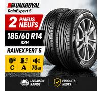 Lot de 2 pneus 185/60 R14 82H Uniroyal RainExpert 5 - Neufs - Haute performance