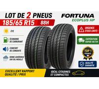 LOT DE 2 PNEUS 185/65 R15 88H FORTUNA ECOPLUS HP - ÉTÉ / ÉCONOMIQUE / CONFORT