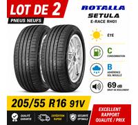 Lot de 2 Pneus 205/55 R16 91V ROTALLA SETULA E-RACE RH01 Été Neufs