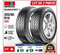 Lot de 2 Pneus 205/60 R16 92H UNIROYAL RAINEXPERT 5 Été NEUFS