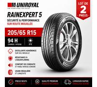 Lot de 2 pneus 205/65 R15 94H UNIROYAL RAINEXPERT 5 - NEUFS - ÉTÉ
