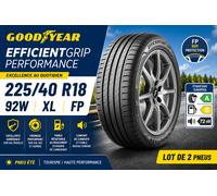Lot de 2 Pneus 225/40 R18 92W GOODYEAR EfficientGrip Performance XL FP Été