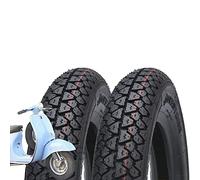 Lot de 2 pneus DEESTONE 3.50-10 pneus pour Piaggio Vespa GS GR PX 125 150 200 ARCOBALENO RALLY SPRINT